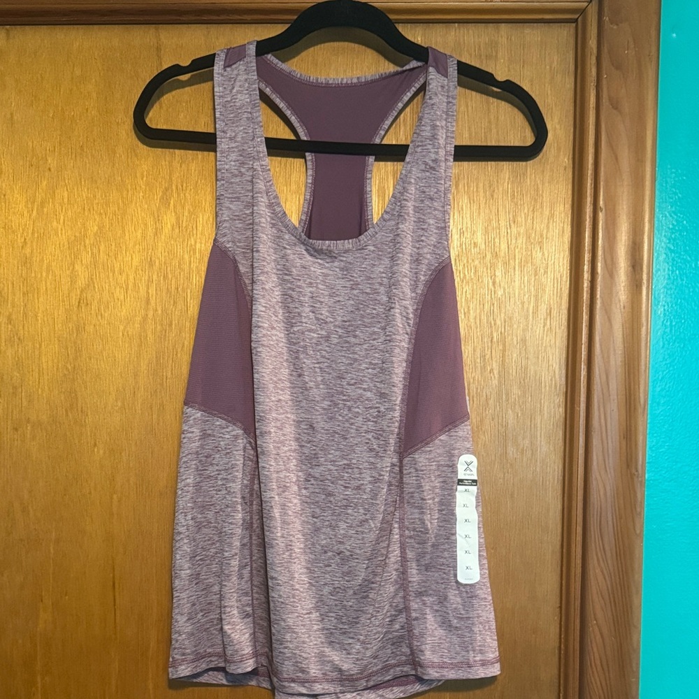 Xersion Women's Heathered Purple Tank Top